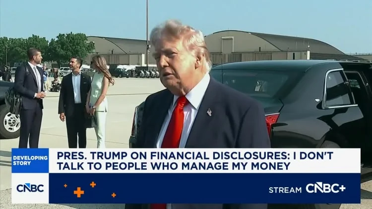 President Trump on financial disclosures: I don